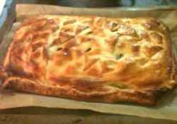 Baked ground beef wellington