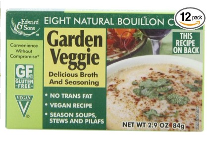 Edward and Sons Garden Vegie Bouillon Cubes 2.9 ounce boxes, pack of 12