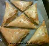 A tray of apple turnovers