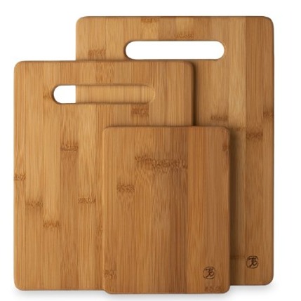 Bamboo Cutting Board, comes in a set of 3. Natural, attractive, durable and strong.