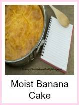 A Moist Banana Cake