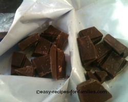 For the best brownie recipe add the best quality eating chocolate