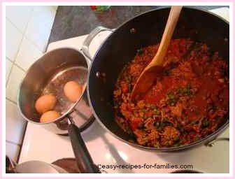 meat sauce for the ground beef muffins