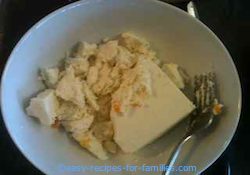 Break up Feta Cheese