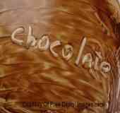 The word "Chocolate" written