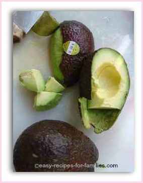 peel avocado