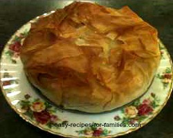 Diabetic Pumpkin Pie with Chicken In  Filo 