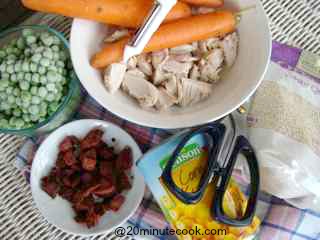 Ingredients for this easy chicken salad