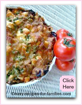 An Easy Recipe Vegetarian Au Gratin baked in flan