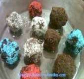 Colorful cake balls are easy recipes for kids