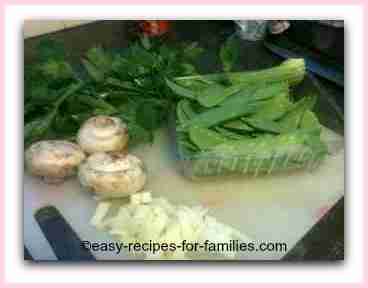 ingredients for easy vegetable recipe