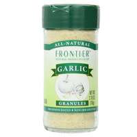 Frontier Garlic Granules in a 2,7 ounce Jar. Adds depth and richness of flavor to easy recipes.  CLICK HERE FOR MORE DETAILS