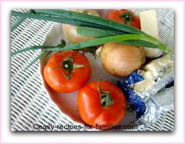 ingredients for the roasted healthy vegetarian recipe
