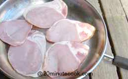 Bacon rashers in a skillet