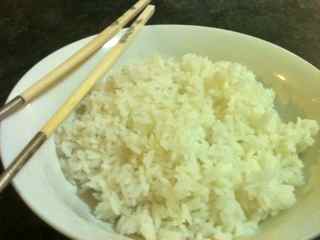 Fluffy just cooked rice