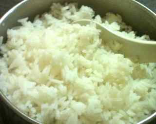 Fluffy just cooked rice