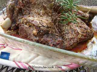 Learn how to cook roast lamb leg to perfection
