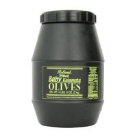 Roland Baby Kalamata Olives in a 4 pound 6 ounces jar. Product of Greece. Ready to serve. CLICK HERE FOR MORE DETAILS.