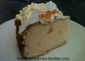 A slice of Pumpkin Cheese Cake