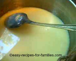 Pour condensed milk into a roomy mixing bowl or saucepan