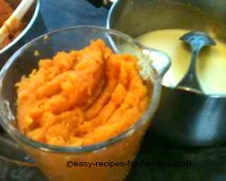 Add the pureed pumpkin