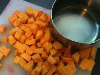 Cook Pumpkin For the Pumpkin Dessert.