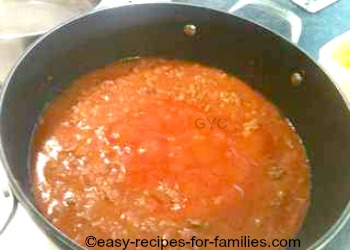 Tomato based ingredients added to make this pumpkin lasagne recipe