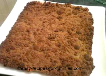 Plate the pumpkin pie squares