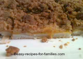 A close up of the pumpkin pie squares