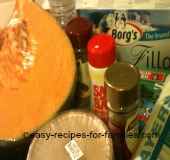 Pumpkin and various ingredients for pumpkin recipes
