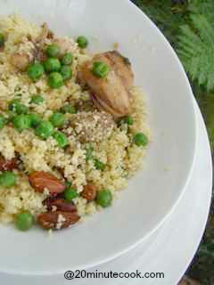 Our quick chicken recipe is a soy and garlic chicken served with couscous