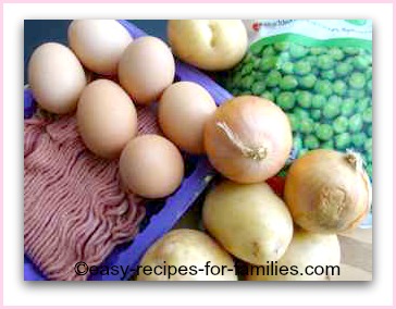 ingredients for this recipe Easy Healthy Fritata