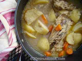 Rustic wholesome recipe for chicken soup