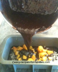 Pour over the remainder of the batter