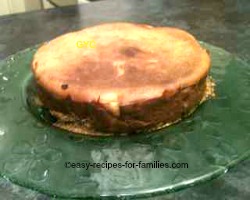 Plate this crustless recipe pumpkin pie