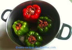 Recipes for Ground Beef - stuffed Capsicums