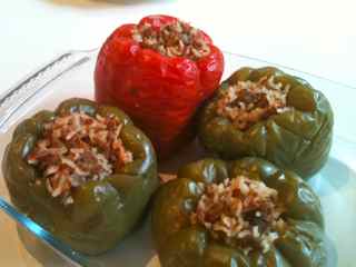 Recipes for Ground Beef - stuffed Capsicums