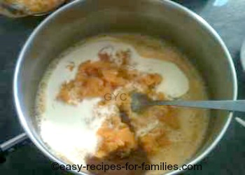 Traditional pumpkin pie filling