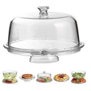 Clearmax cake stand which can be used in six different ways. Excellent value!