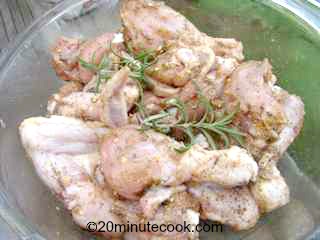 chicken marinading