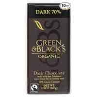Cooking Chocolate: Green and Black's Dark Chocolate 70% Cocoa. 3.5 ounce bar, 10 pack. CLICK HERE FOR MORE DETAILS