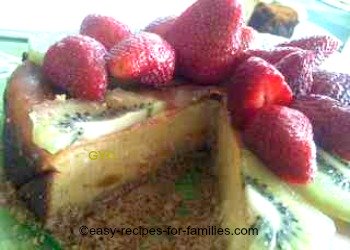 Slice up crustless pumpkin pie