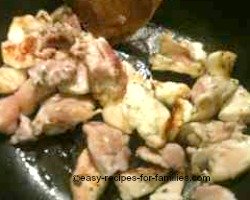 chicken cooked for filling in the diabetic pumpkin pie recipe