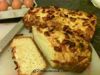 Delicious No Yeast Easy Bread Recipe - Ham and Cheese Loaf