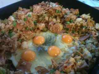 Easy Fried Rice Recipe - Add eggs
