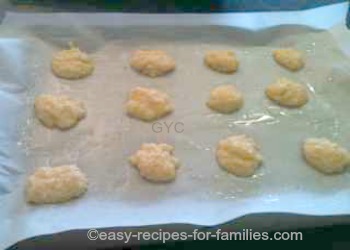 Homemade Cookie Recipe - Coconut Drops - ready for baking