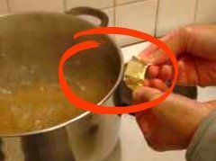 Add a couple of stock cubes to the boiling water