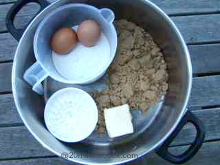 Here are the ingredients to make cupcakes without scales