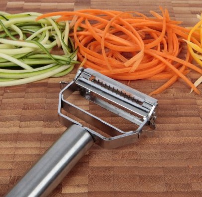 Ultra Sharp Julienne Peeler. Use as Veggie Peeler and for Shredding Veggies too.