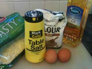 Ingredients for Easy Cheesy Balls